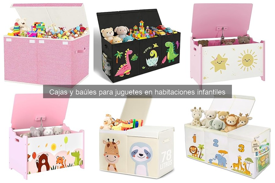 Comparativa de cajas y baúles para juguetes infantiles