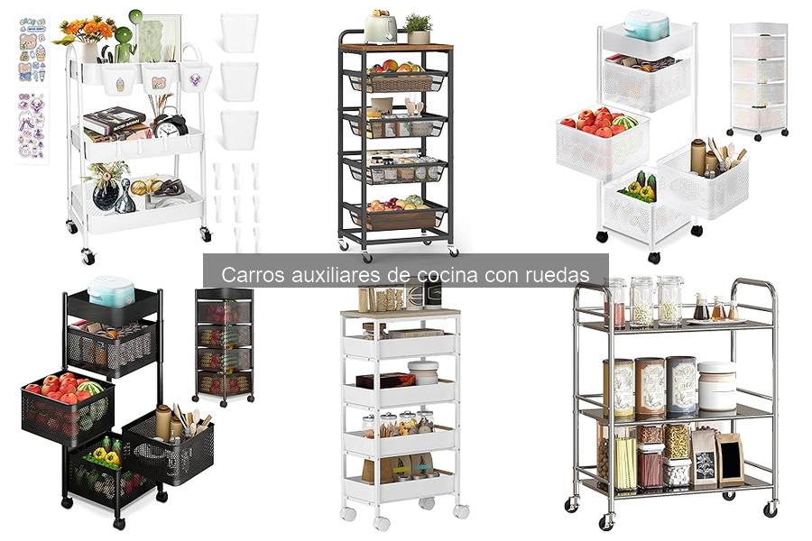 Comparativa de carros auxiliares de cocina: Mejores opciones