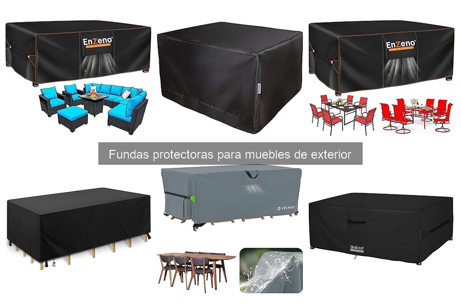 Comparativa de fundas protectoras para muebles de exterior
