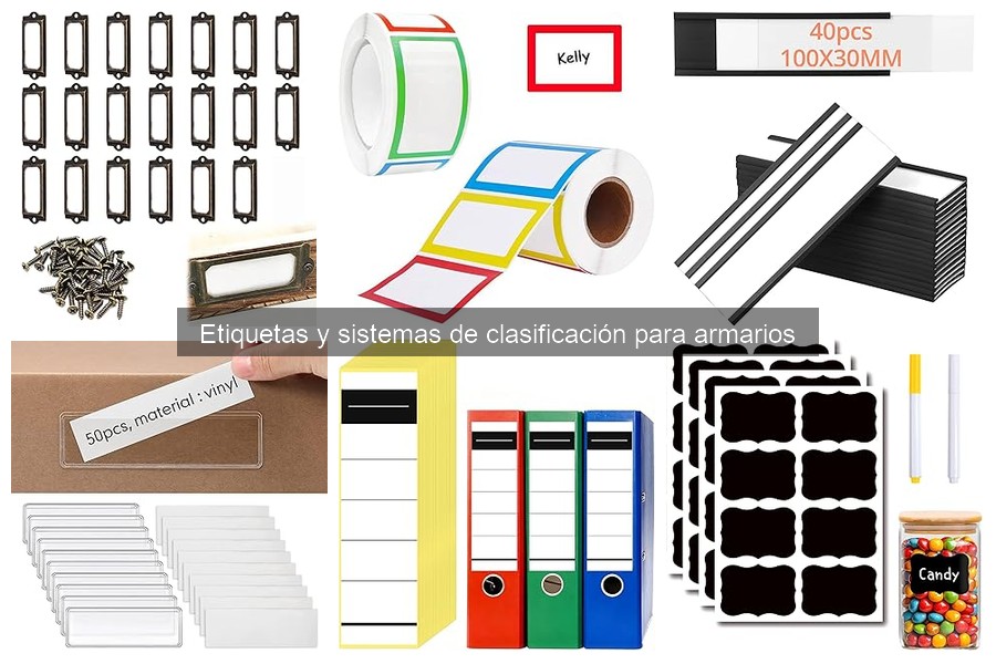 Comparativa de marcas de etiquetas para armarios