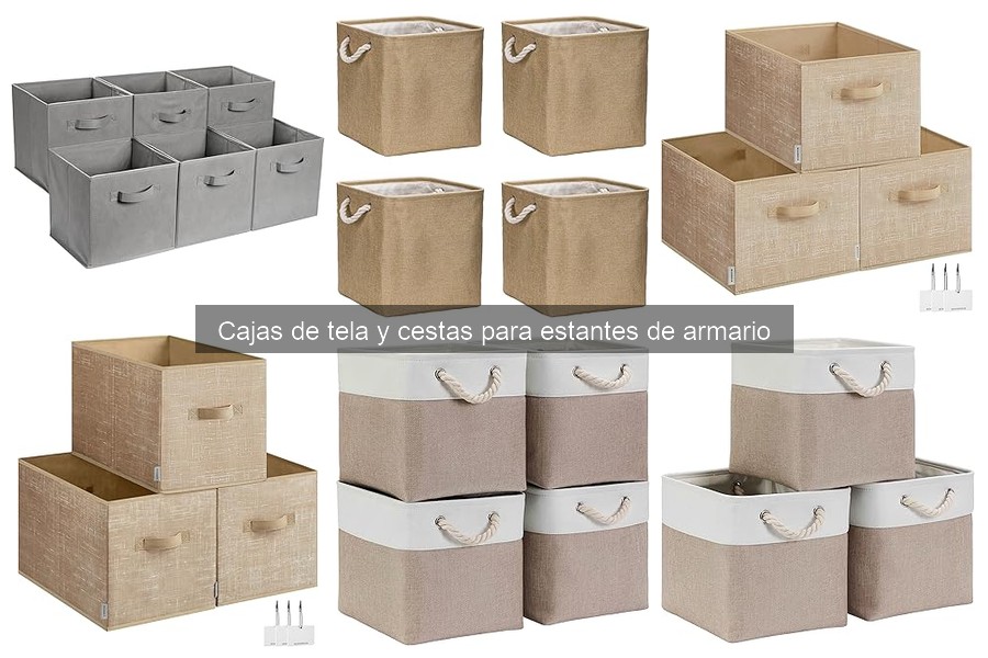 Comparativa de materiales en cajas de tela para almacenar