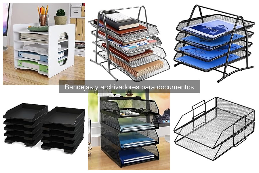 Comparativa de materiales para bandejas y archivadores