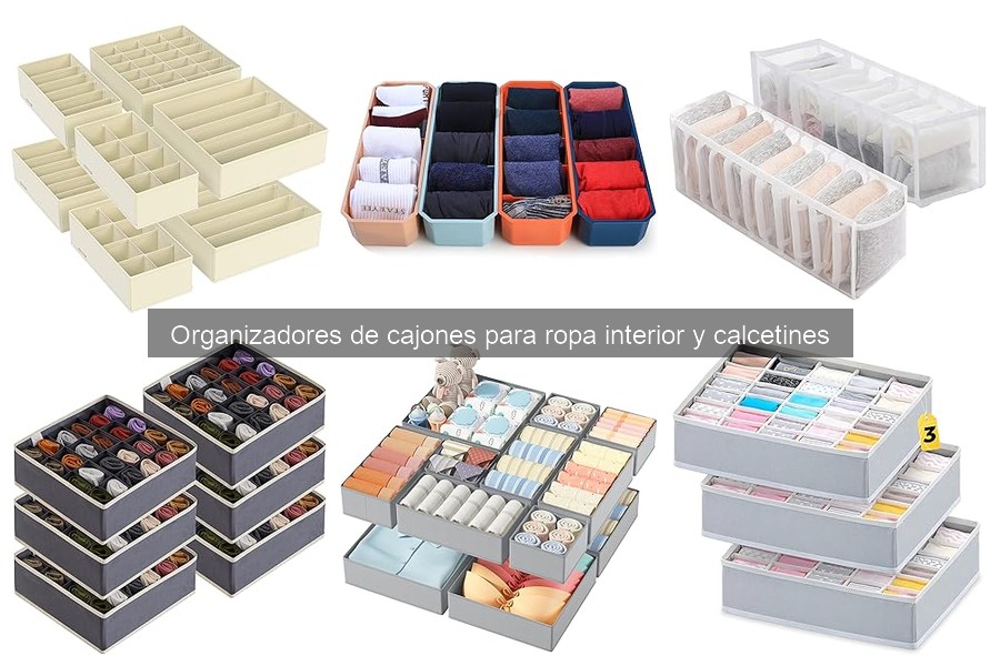Comparativa de organizadores de cajones para ropa interior
