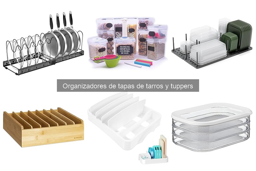 Comparativa de organizadores de tapas: plástico vs madera