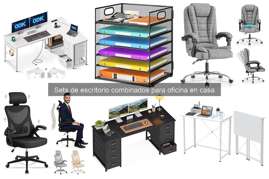Comparativa de Sets de Escritorio Combinados para Oficina en Casa