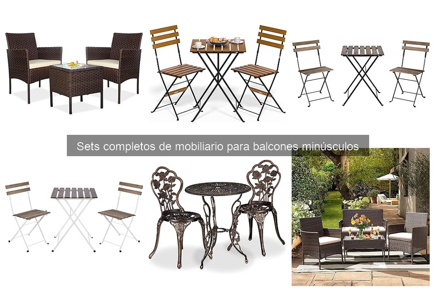 Comparativa de Sets de Mobiliario para Balcones Pequeños