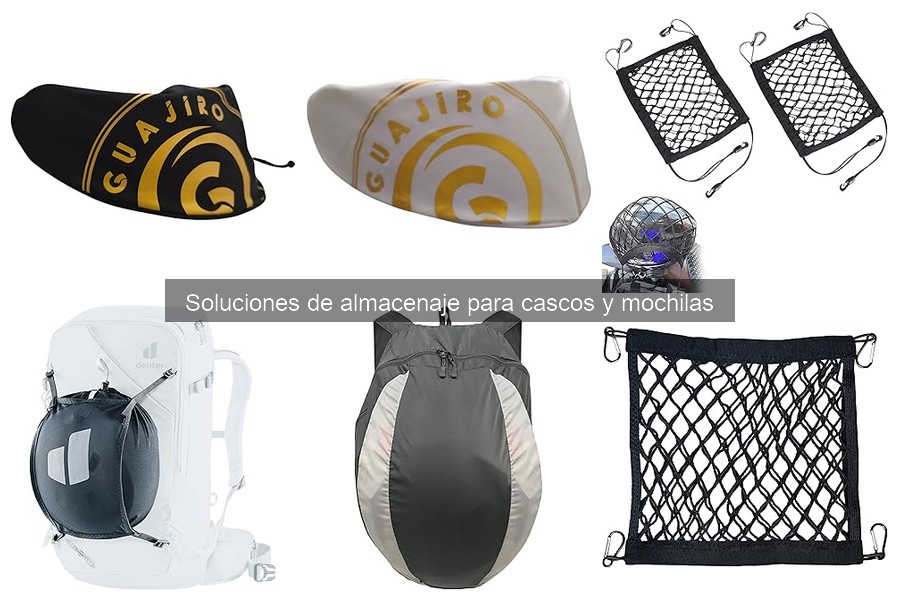 Comparativa de soluciones de almacenaje para cascos y mochilas
