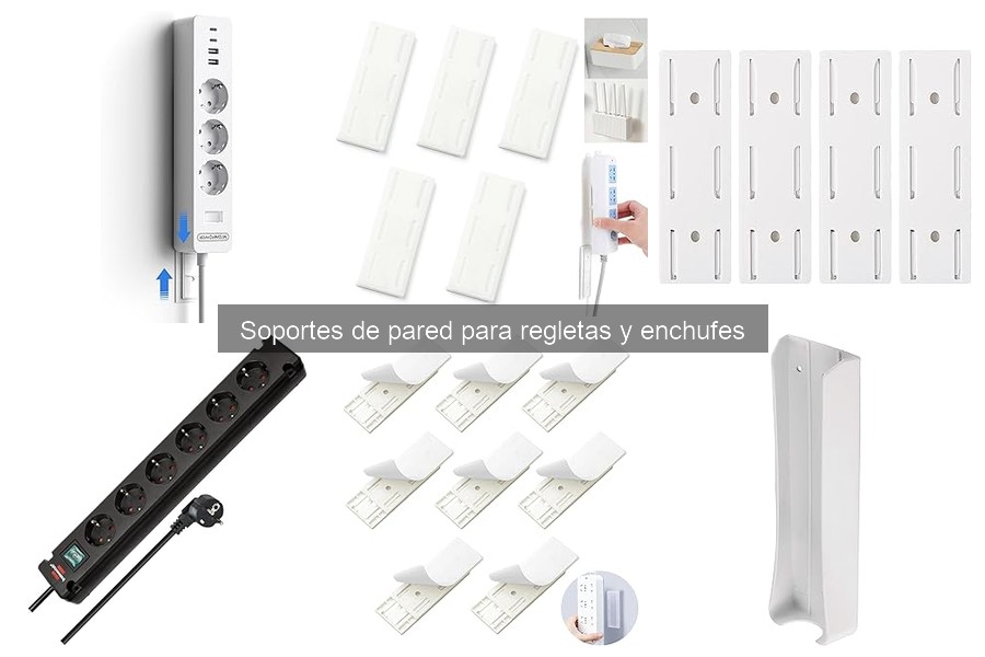 Comparativa de Soportes de Pared para Regletas y Enchufes