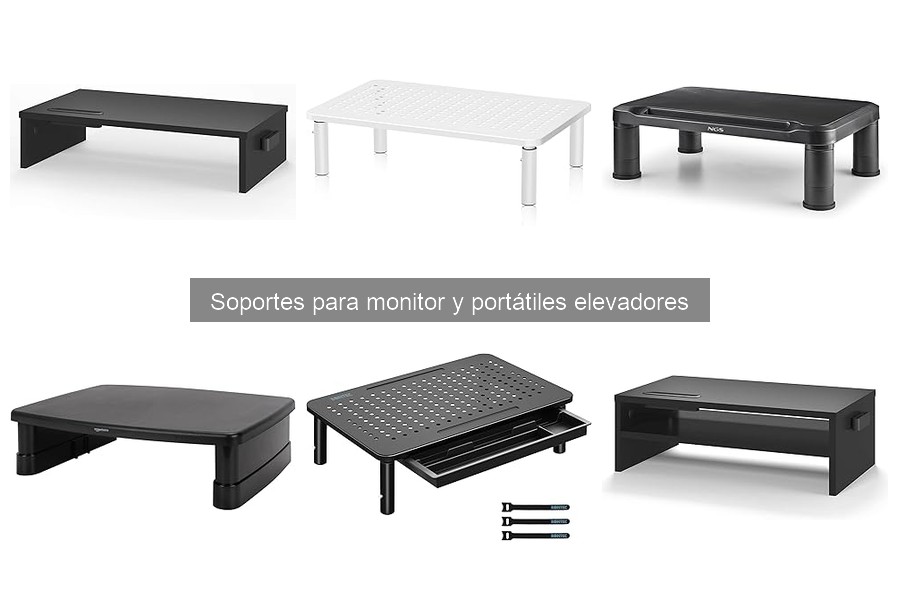 Comparativa de Soportes Elevadores de Monitores Fijos y Ajustables
