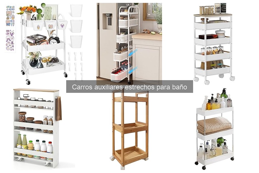 Comparativa entre carros auxiliares de madera y metal para baño