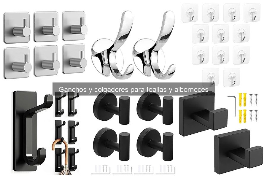 Comparativa: ganchos adhesivos vs atornillables para el hogar