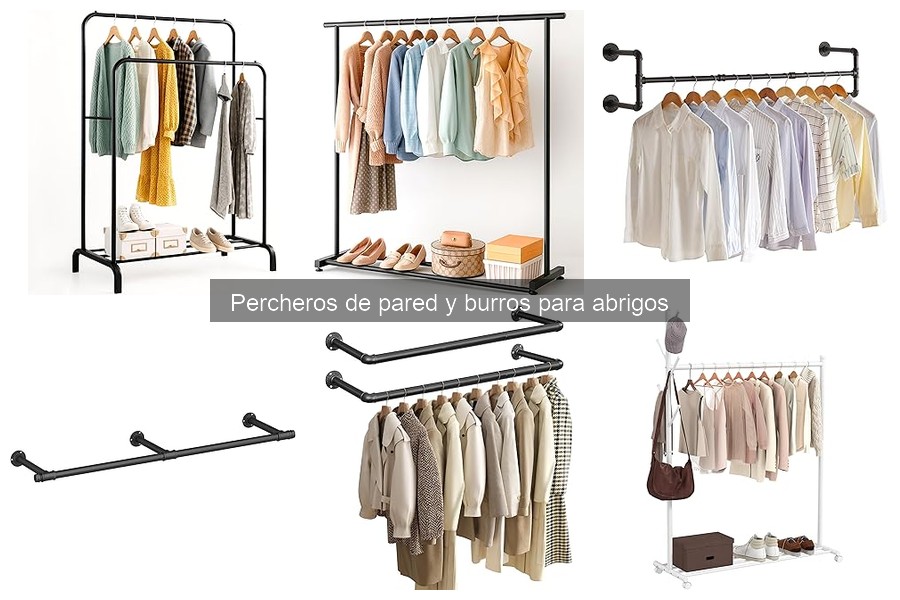 Comparativa: Percheros de pared vs. burros para abrigos