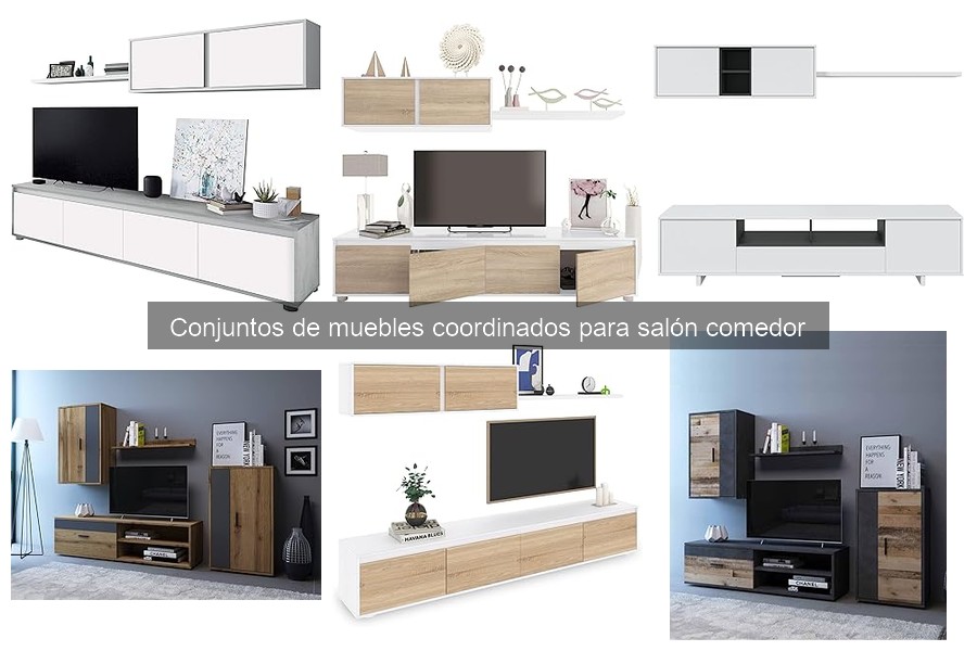 Conjuntos de muebles coordinados para salón comedor: guía