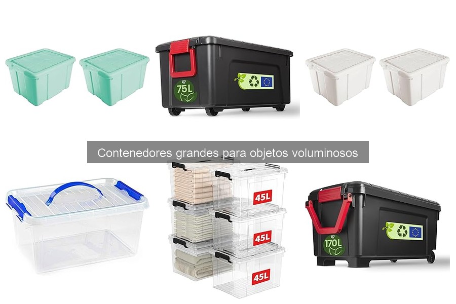 Contenedores grandes para objetos voluminosos: características y usos