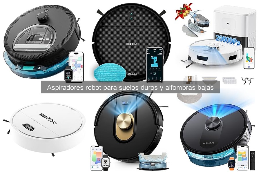 ¿Cuál es el mejor aspirador robot para suelos duros y alfombras bajas?