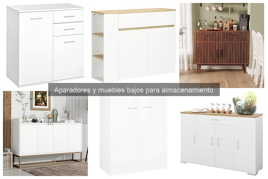 Descubre qué son los aparadores y muebles bajos para almacenamiento