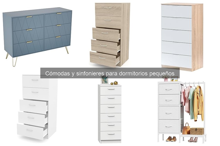 Diferencias entre cómodas y sinfonieres para dormitorios pequeños