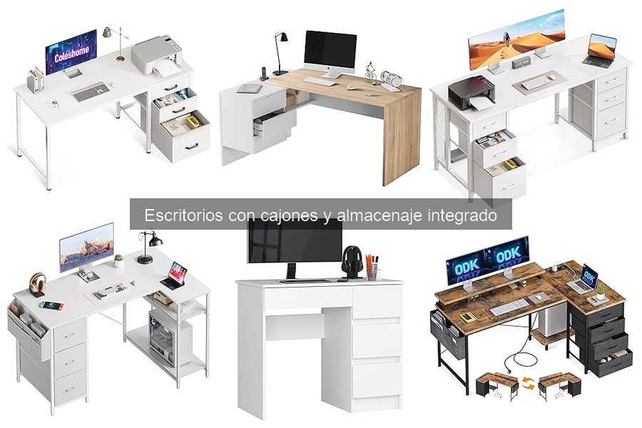 Dimensiones ideales para escritorios con cajones