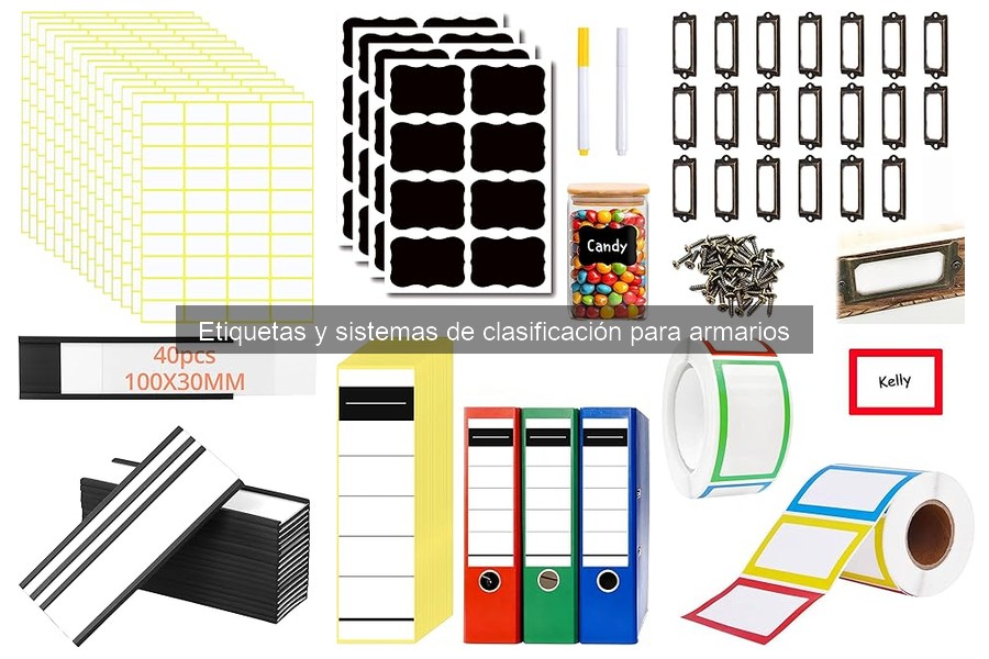 Dónde comprar etiquetas para armarios: Mejores opciones online y físicas