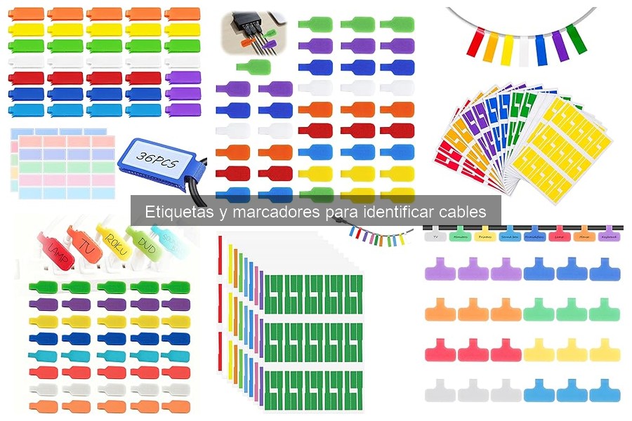 Dónde comprar etiquetas y marcadores para cables fácilmente