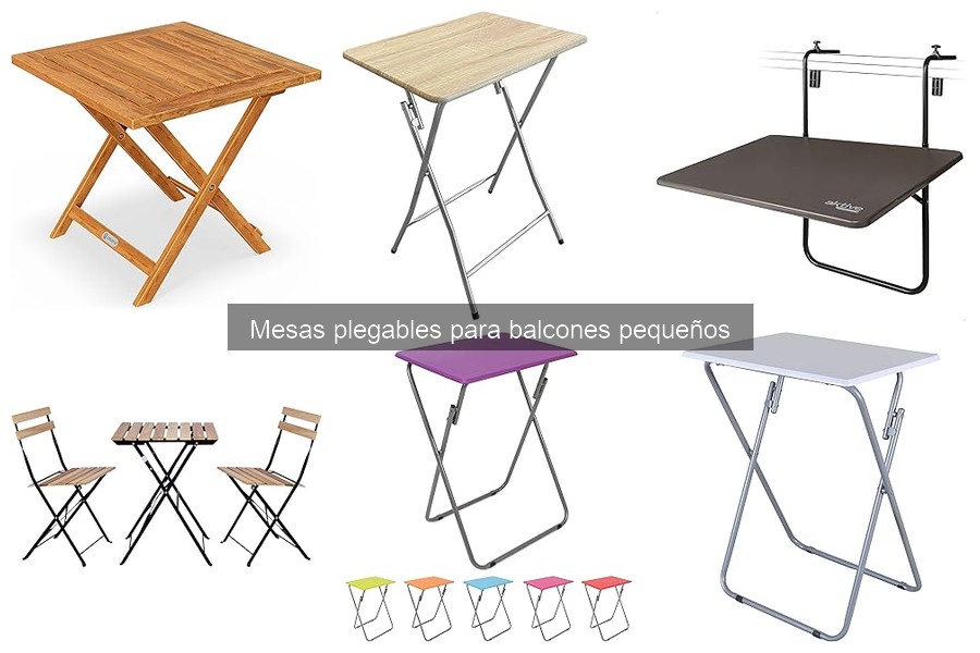 Dónde comprar mesas plegables para balcones pequeños