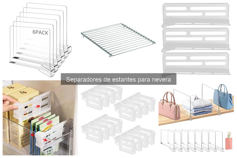 Dónde comprar separadores de estantes para nevera