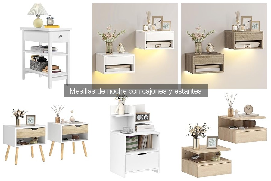 Errores comunes al comprar mesillas de noche con cajones y estantes