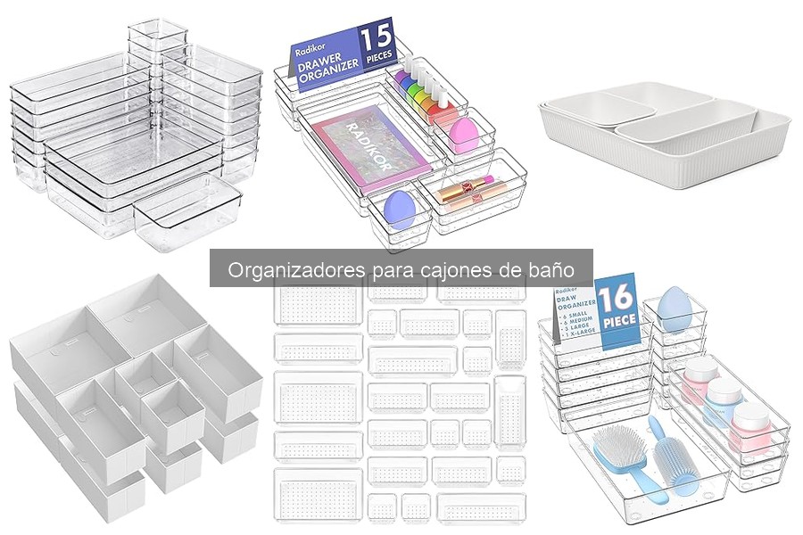 Errores comunes al usar organizadores de cajones de baño