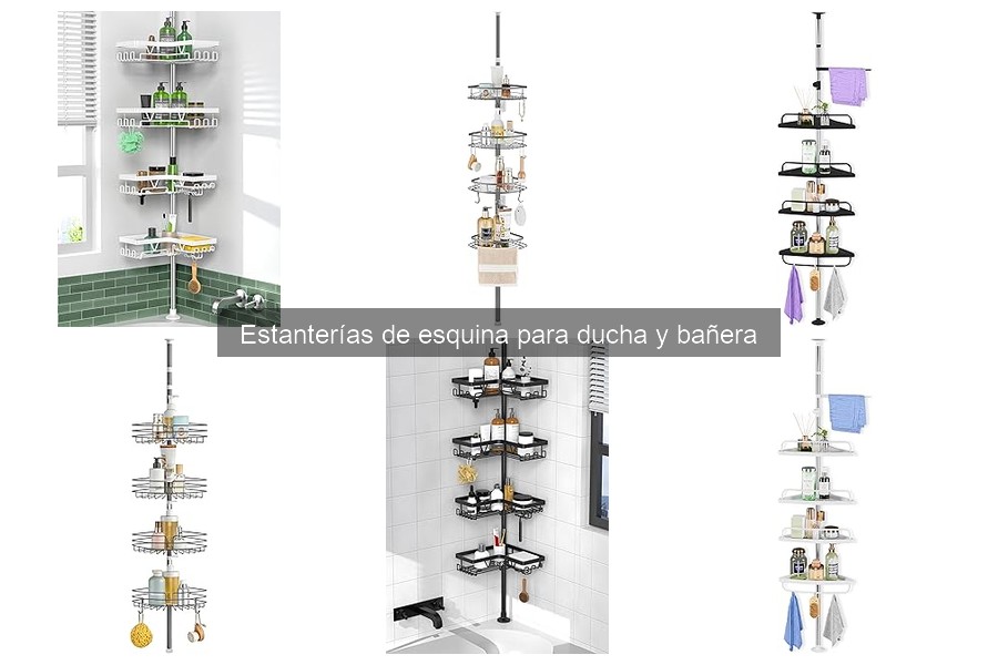 Estanterías de esquina económicas para ducha y bañera