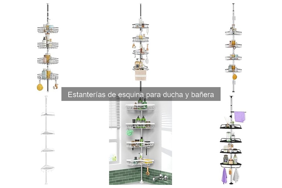Estanterías de esquina para ducha: definición y beneficios