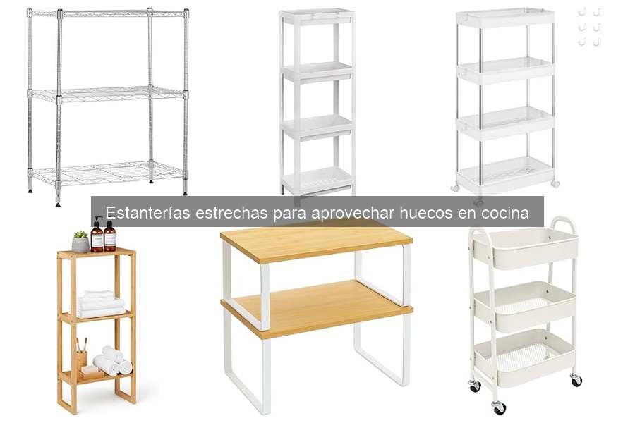 Estanterías estrechas para cocina: medidas y consejos útiles