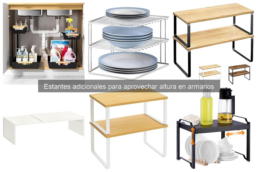 Estantes adicionales para armarios: maximiza tu espacio
