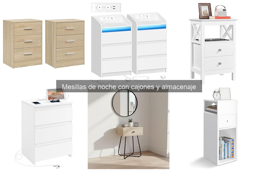 Estilos de decoración para mesillas de noche con cajones