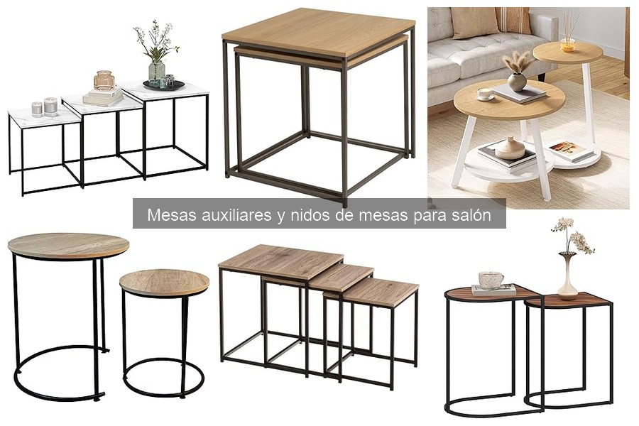 ** Estilos de Mesas Auxiliares de Moda para tu Salón