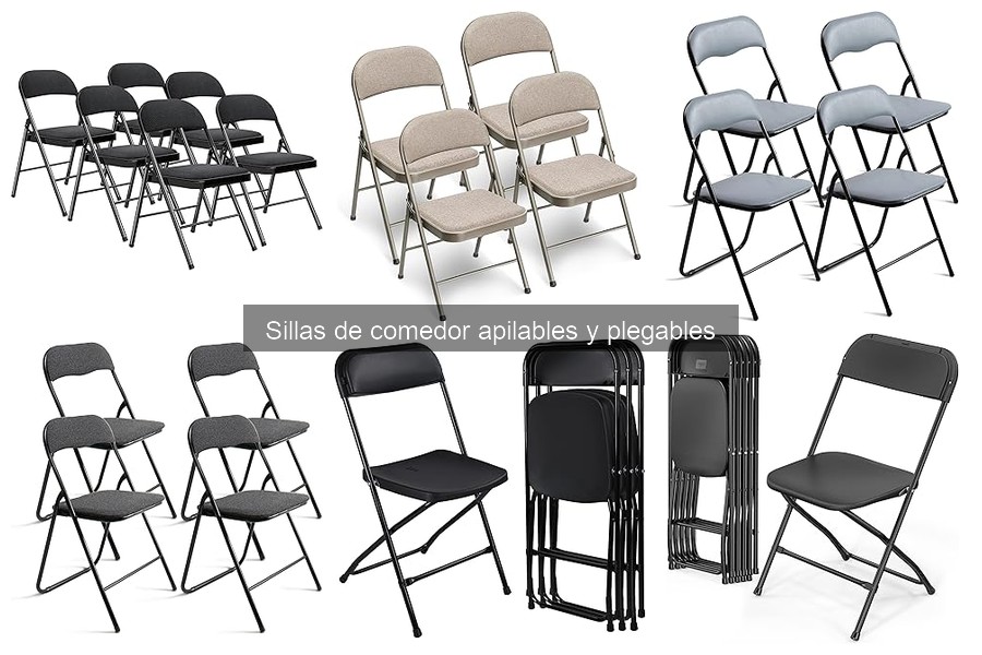 Estilos de sillas de comedor apilables para tu decoración