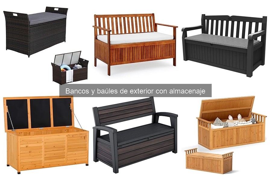 Guía de compra de bancos y baúles de exterior