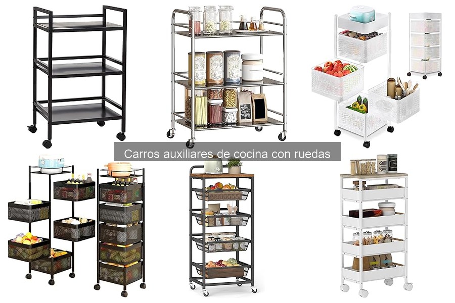 Guía de compra de carros auxiliares de cocina con ruedas