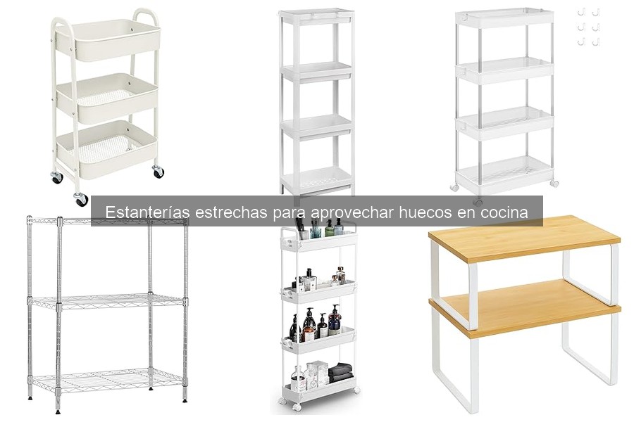 Guía de compra de estanterías estrechas para cocina