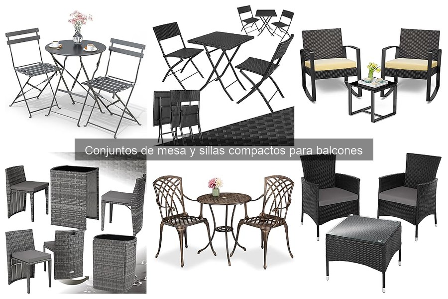 Guía de montaje para conjuntos de mesa y sillas compactos