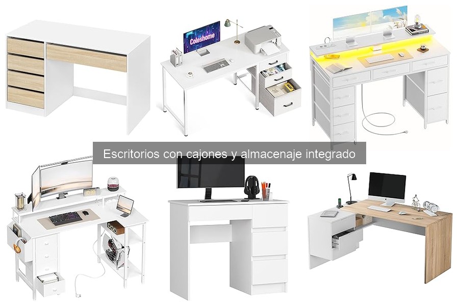 Guía para elegir el escritorio con cajones para espacios pequeños