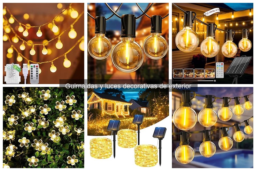 Guía para Elegir Guirnaldas y Luces Decorativas para Exteriores