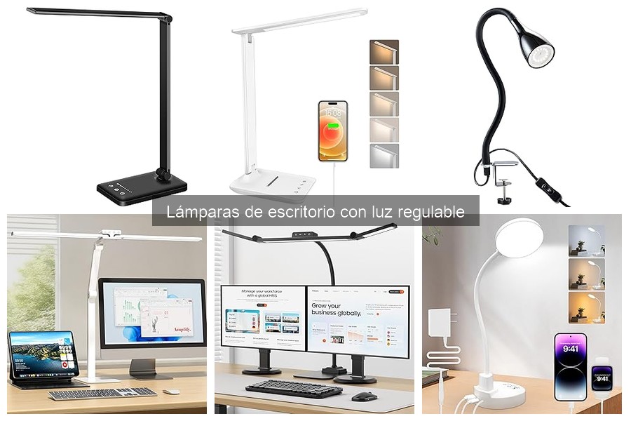 Guía para elegir lámparas de escritorio con luz regulable