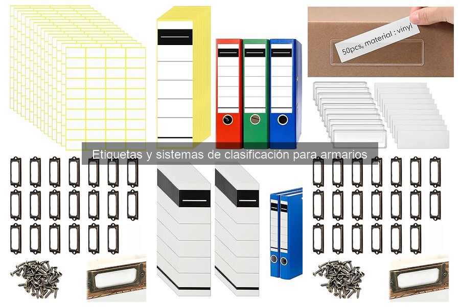 Guía para Instalar Etiquetas en Armarios Efectivamente