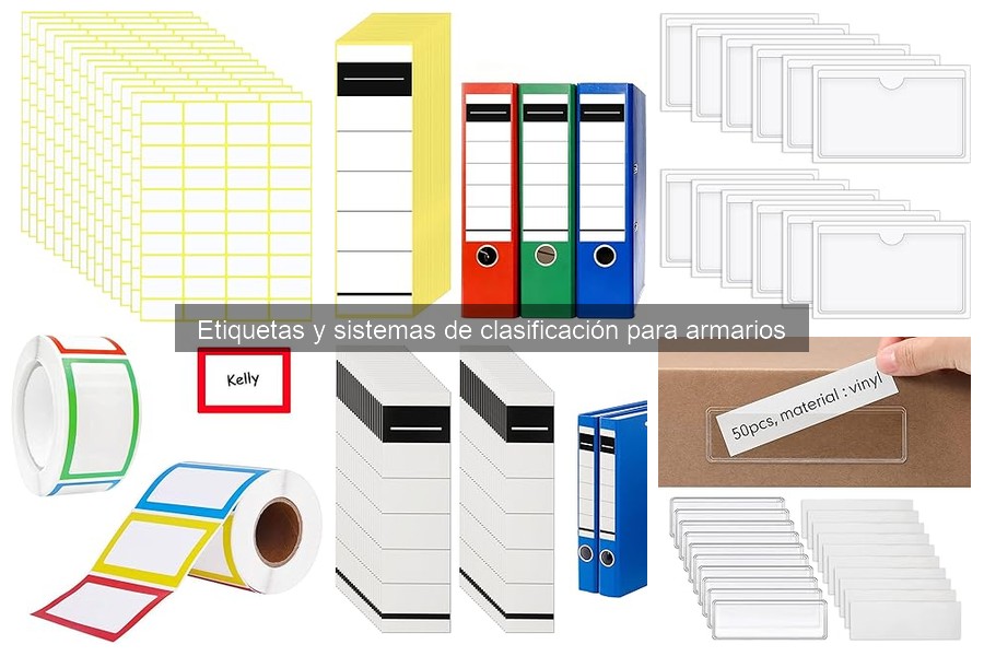 Guía sobre etiquetas para armarios: usos y tipos