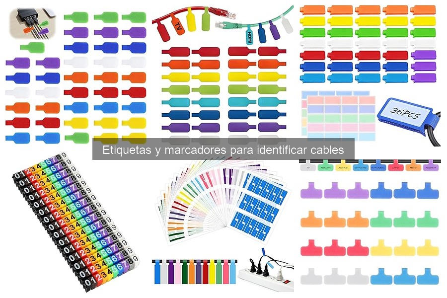 Ideas creativas para etiquetar cables en casa