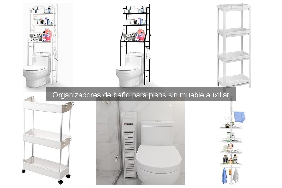 Ideas creativas para organizar tu baño sin muebles auxiliares