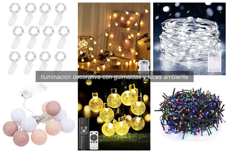 Ideas creativas para usar guirnaldas de luces en decoración