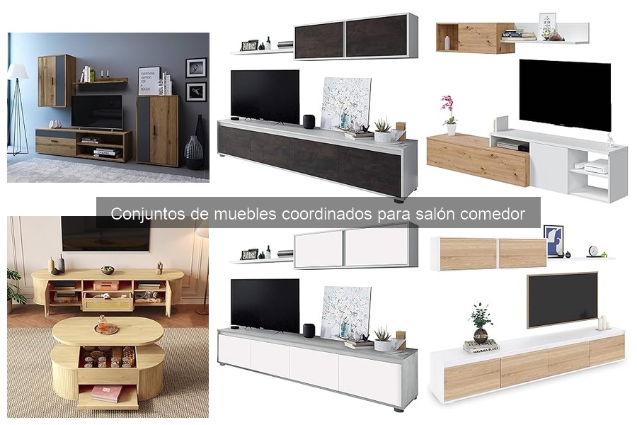 ** Ideas de distribución y decoración con muebles coordinados