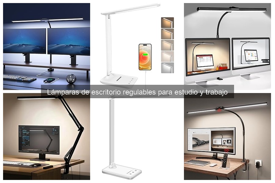 Lámparas de escritorio regulables: características y ventajas
