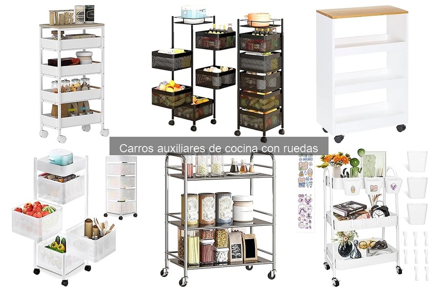 Maximiza el uso de tu carro auxiliar de cocina con ruedas